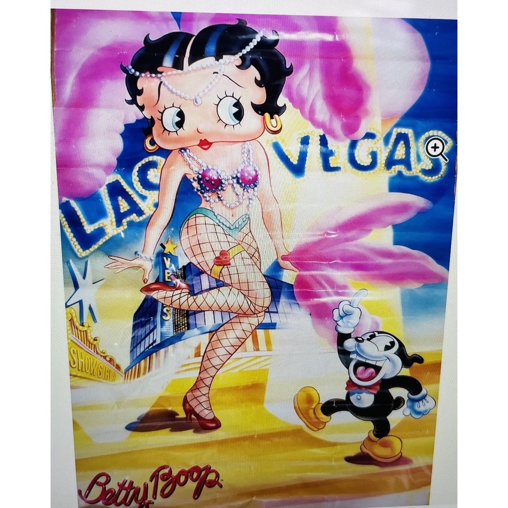VTG Betty Boop 1994 "Las Vegas"‎ King Features Syndicate Poster New PLEASE READ